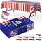 4th of July Table Cloths – 4 Pack American Flag Disposable Patriotic Table Covers, 54" x 108", for 6FT Tables, Independence Day & Memorial Day Decorations